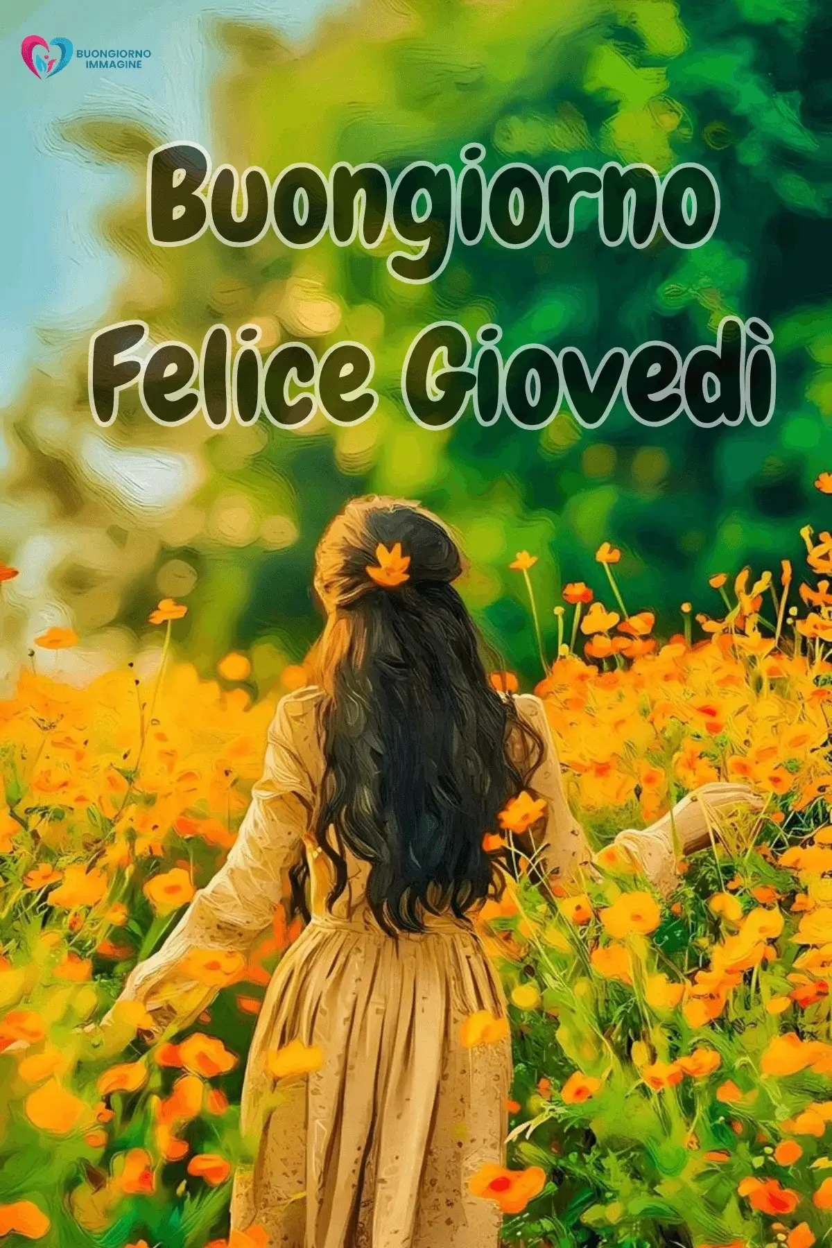 buongiorno giovedì immagini con colori freschi