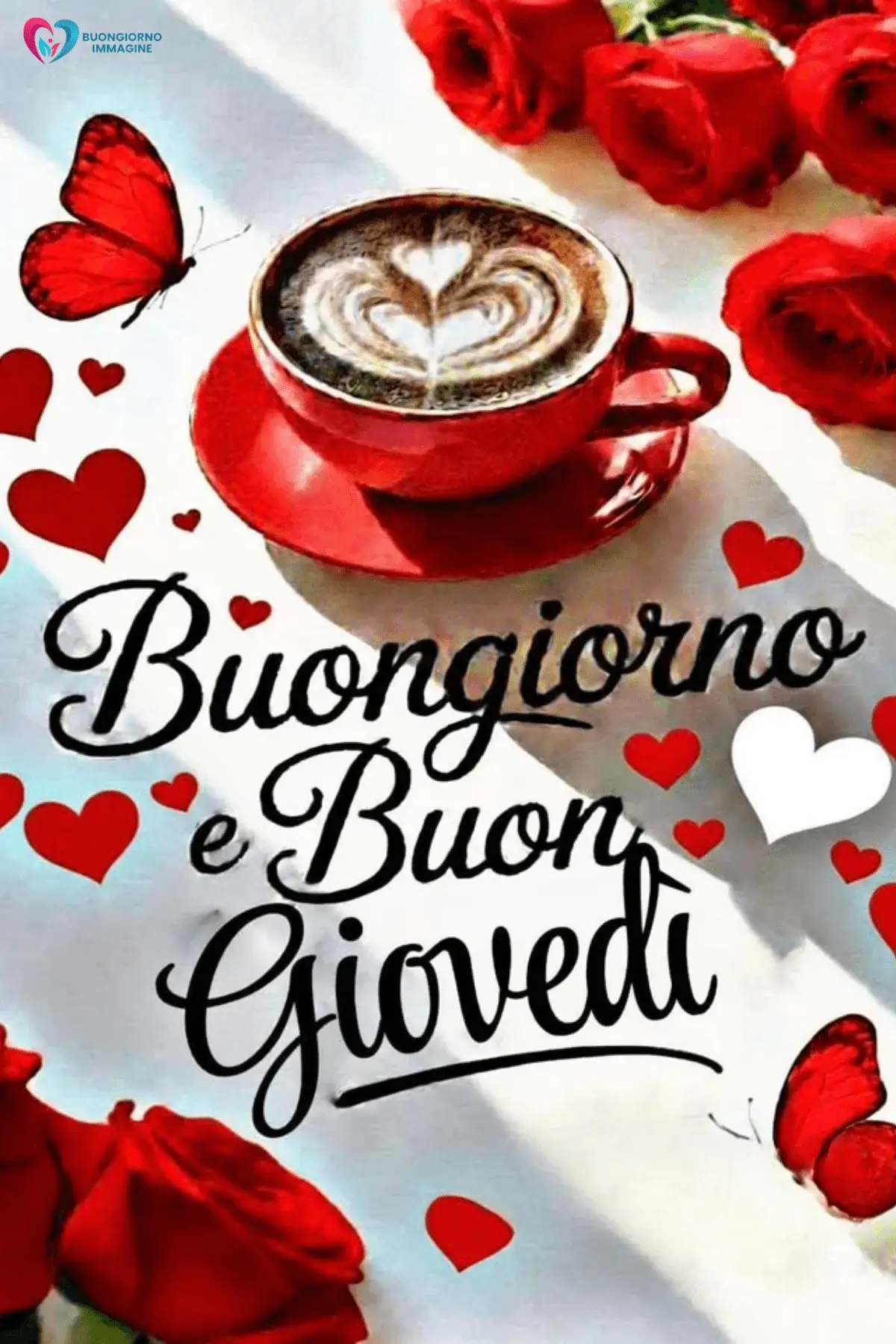 buongiorno giovedì immagini con design pulito
