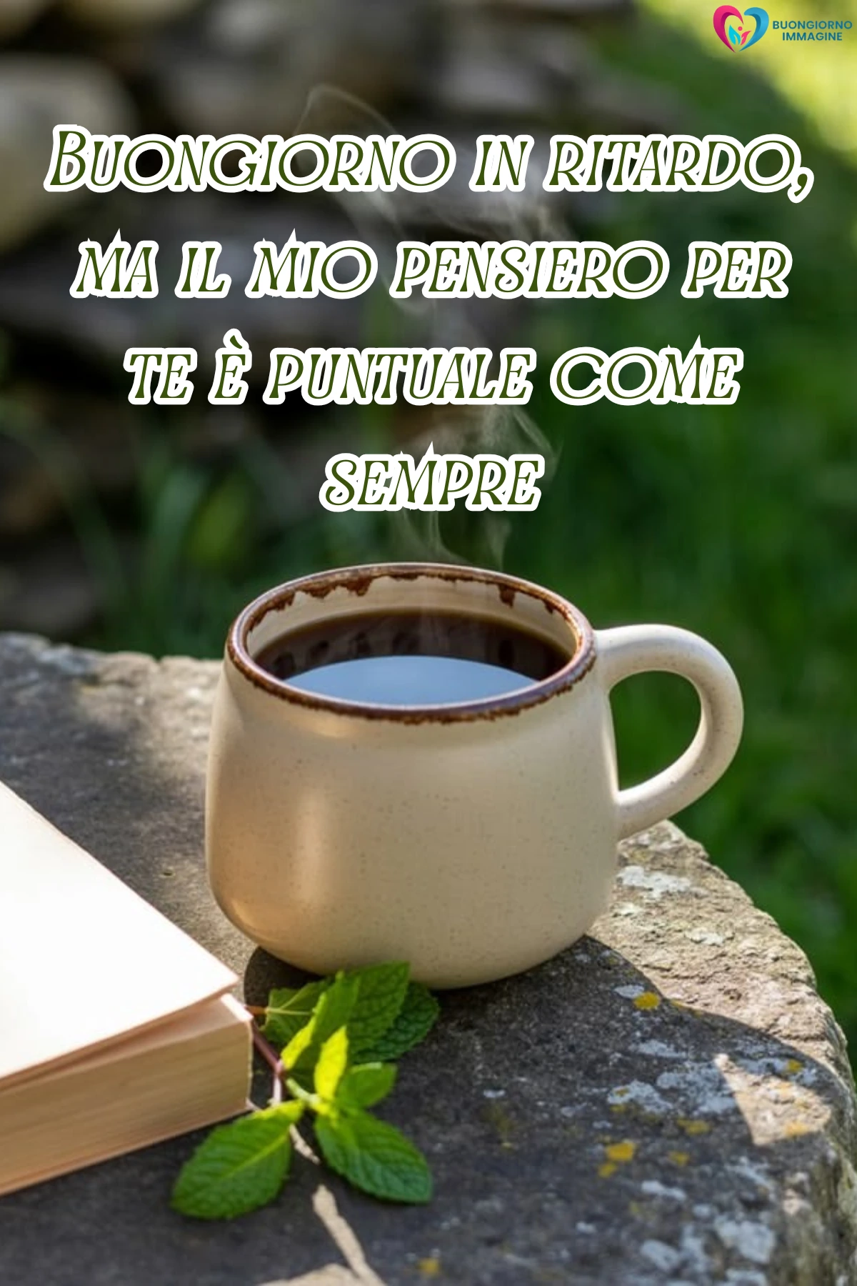 buongiorno tardi spiritoso whatsapp con finestra aperta e luce calda