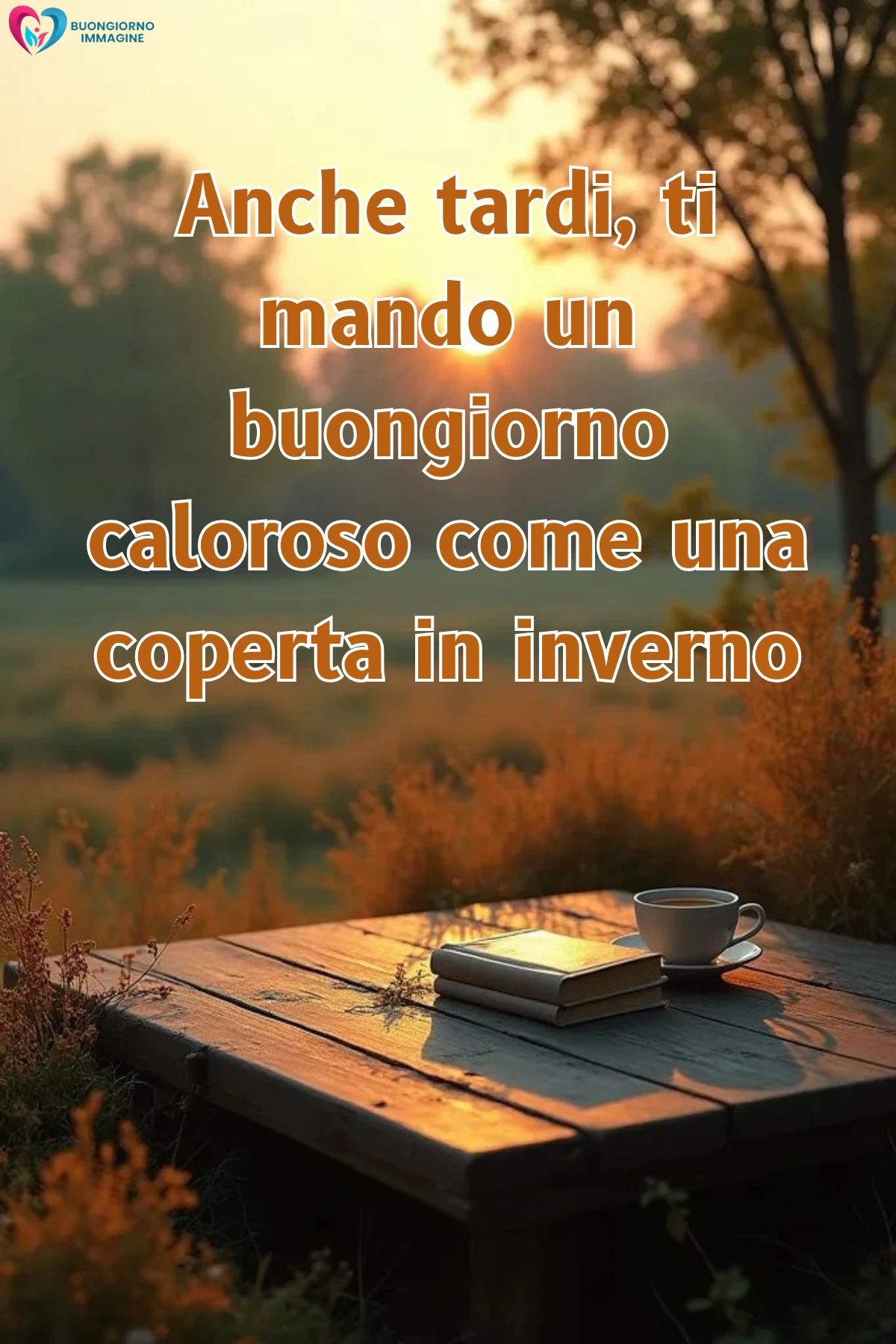 buongiorno in ritardo irresistibile con fiori colorati e sole