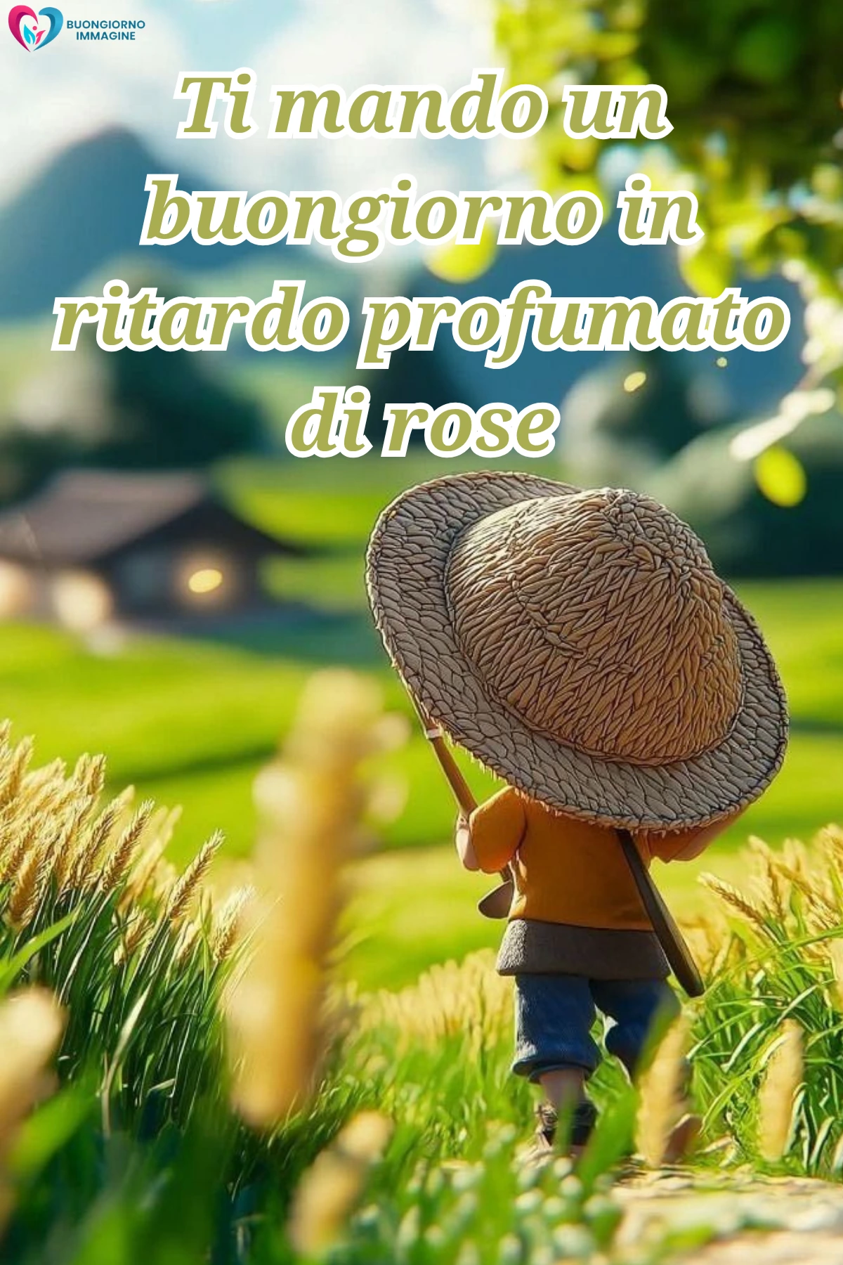 buongiorno in ritardo irresistibile con giardino fiorito e farfalle