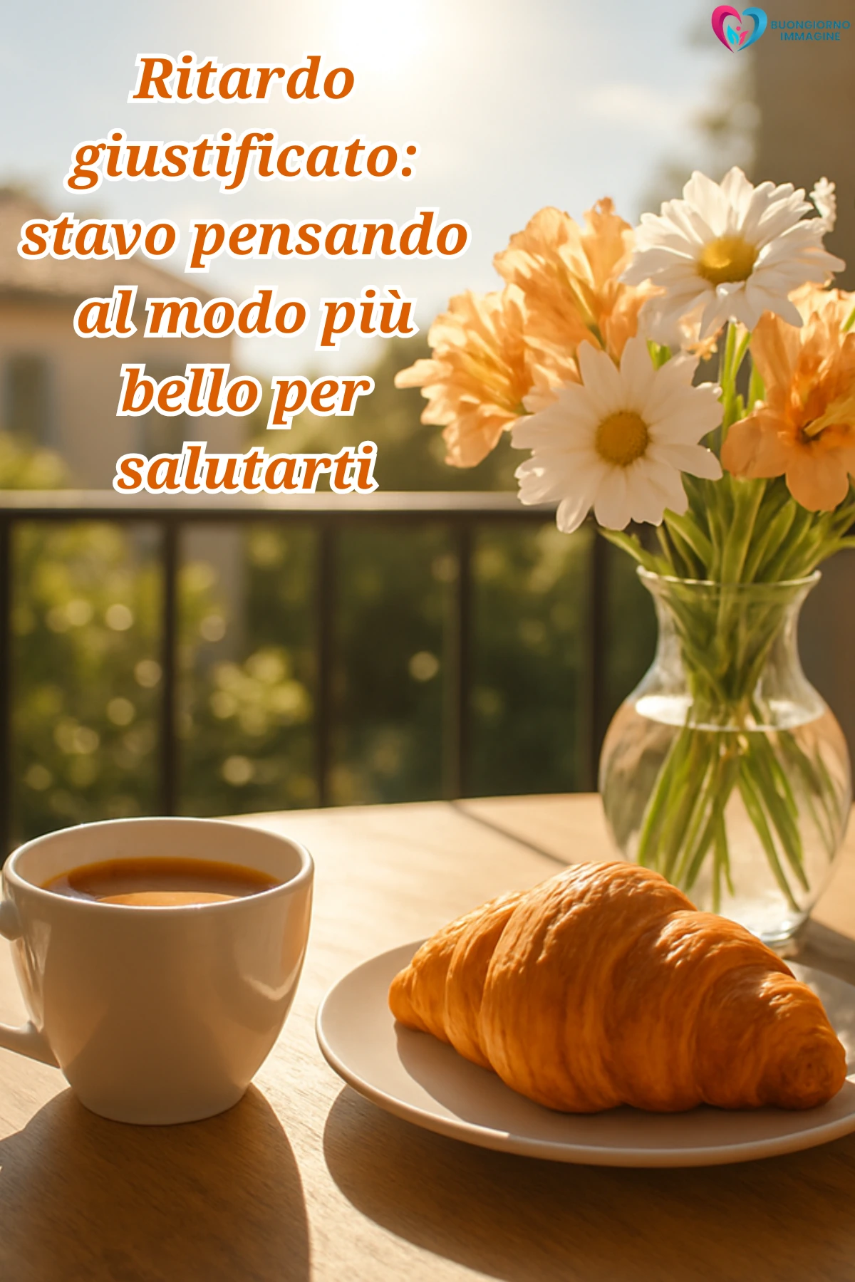 buongiorno in ritardo irresistibile con mare e alba dorata