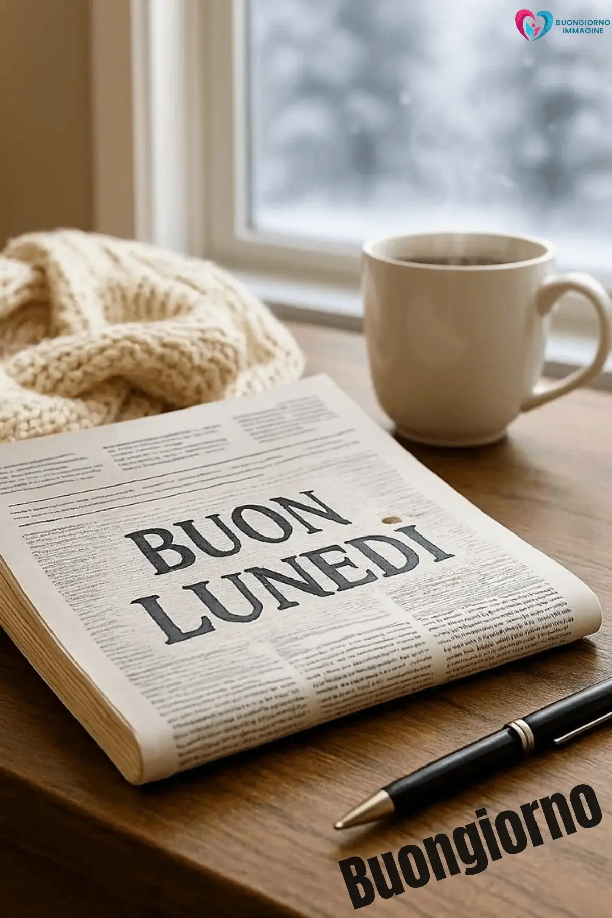 buongiorno lunedì con fiori freschi