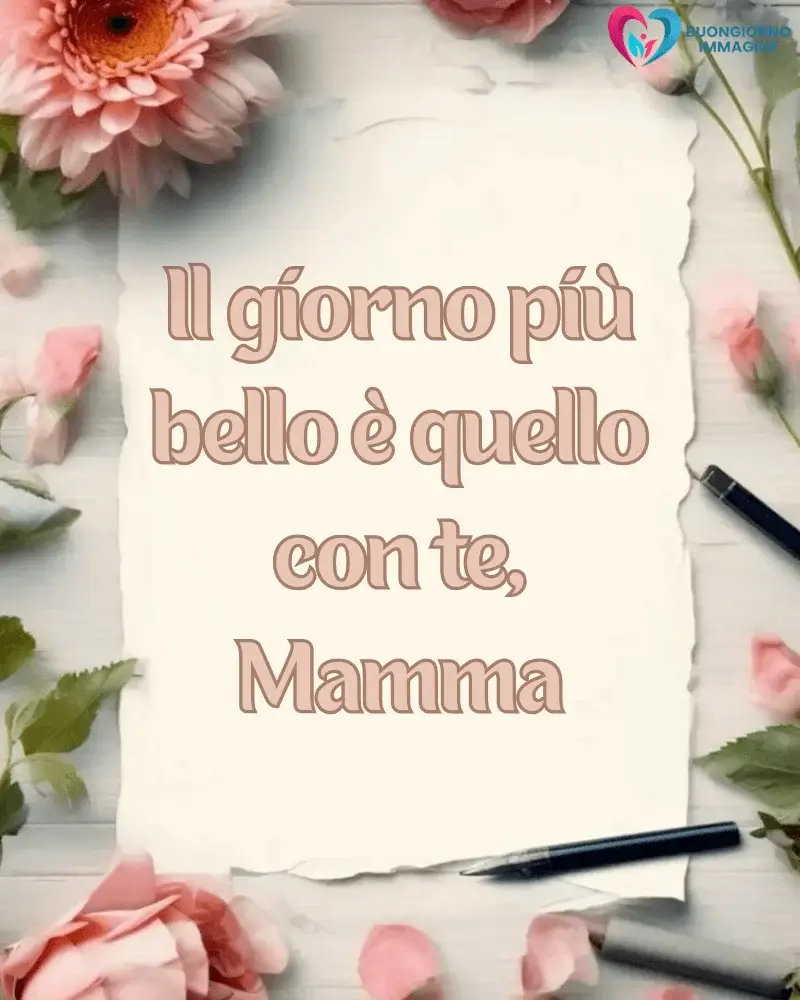 buongiorno mamma con amore dei figli