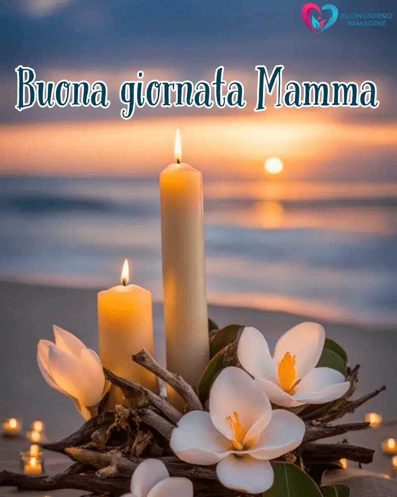 buongiorno mamma con luce del mattino