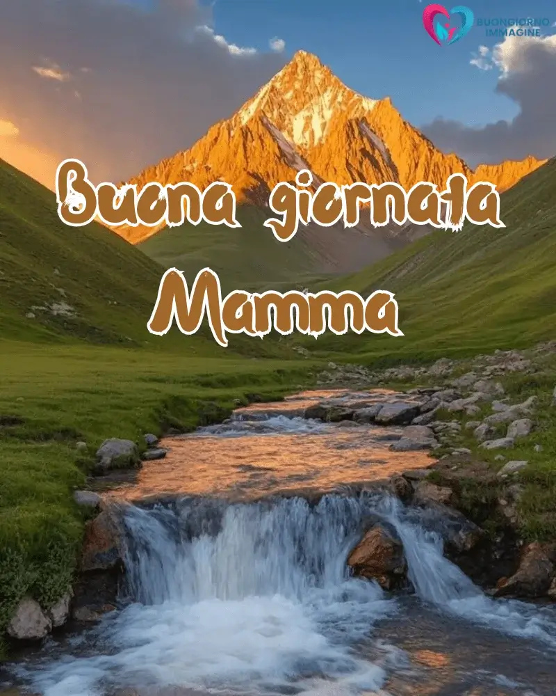 buongiorno mamma con testo semplice