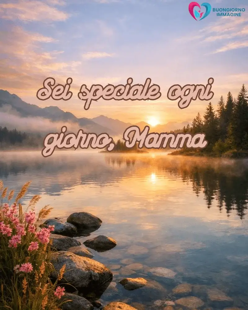 buongiorno mamma immagini minimal