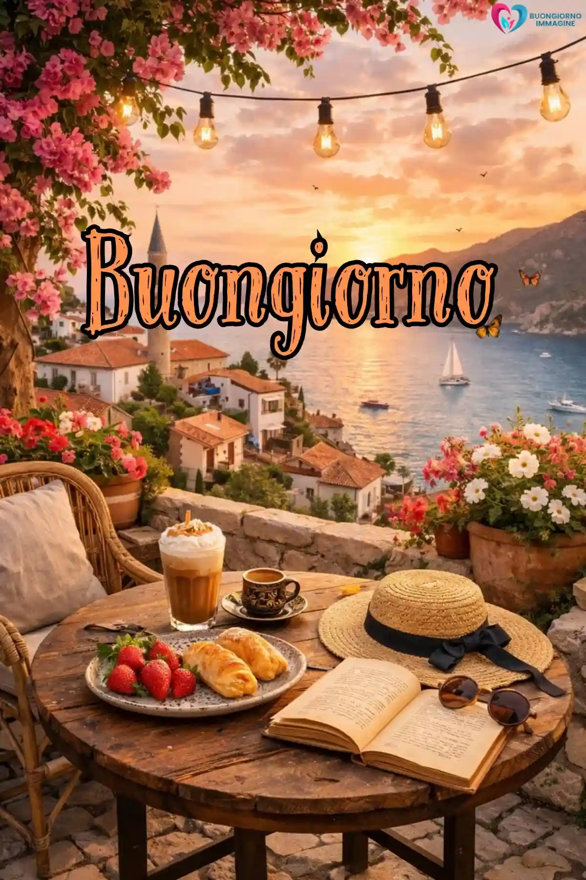 buongiorno gratis whatsapp con caffè e biscotti freschi