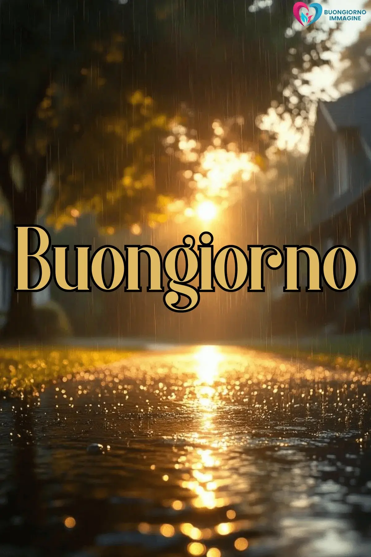 buongiorno pioggia con atmosfera cozy italiana