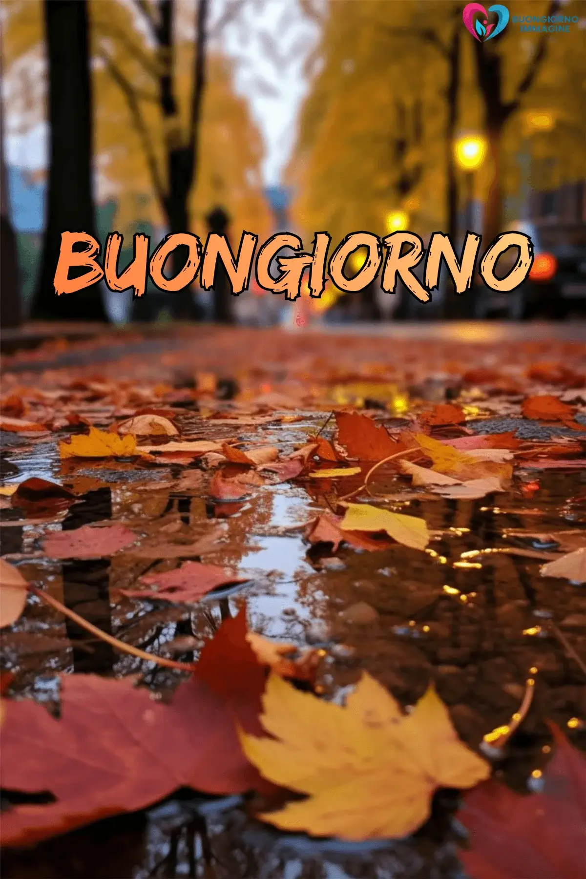 buongiorno pioggia con auguri di buona giornata
