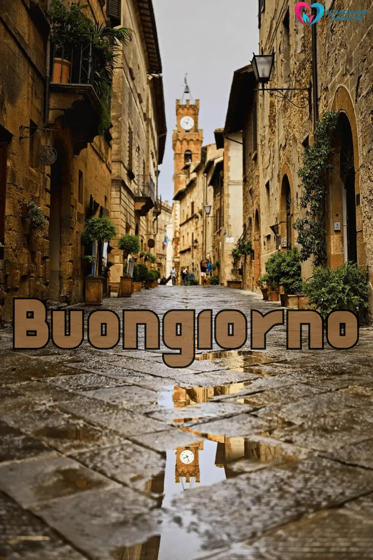 buongiorno pioggia con emozioni positive