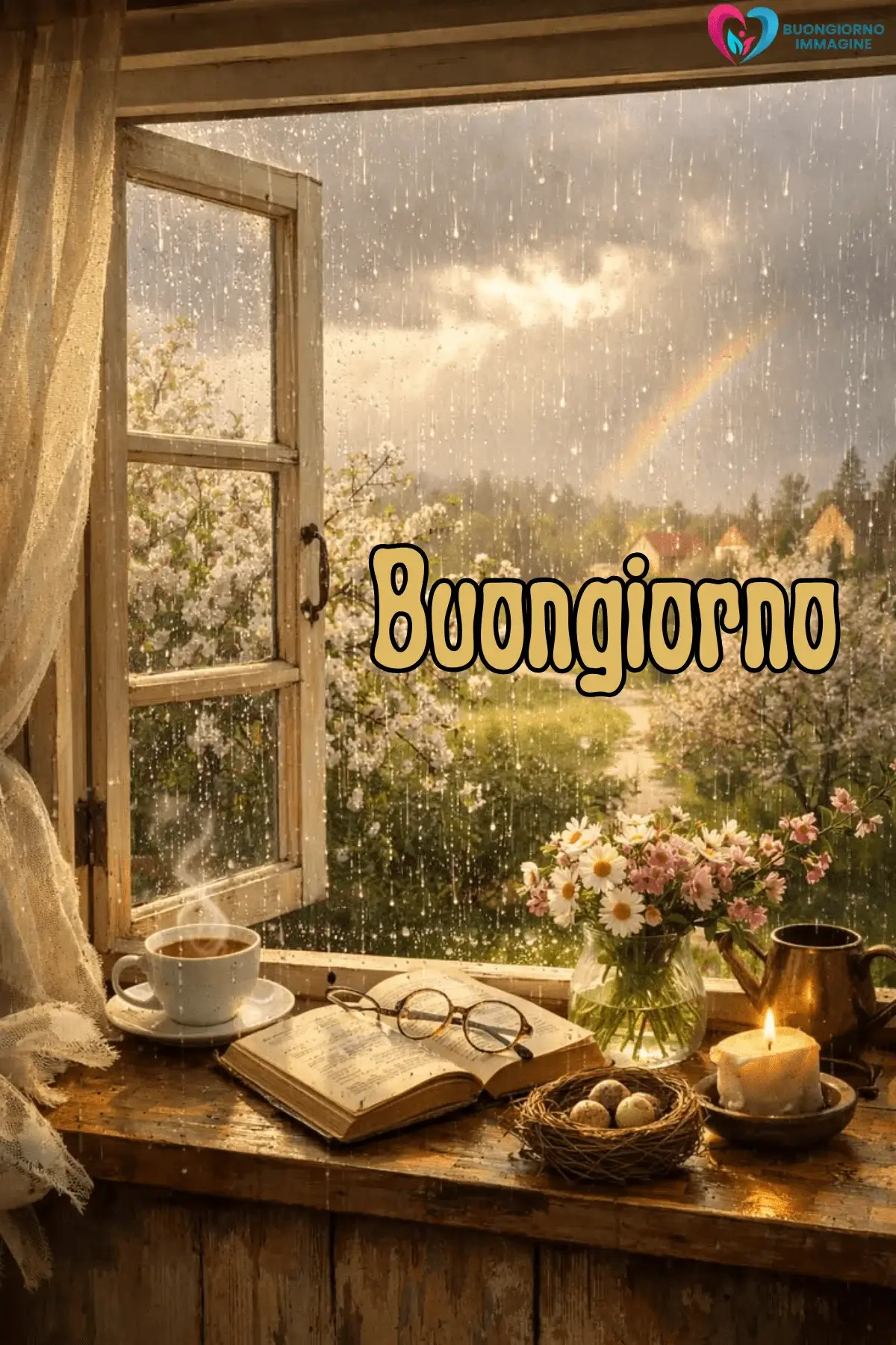 buongiorno pioggia con energia positiva quotidiana
