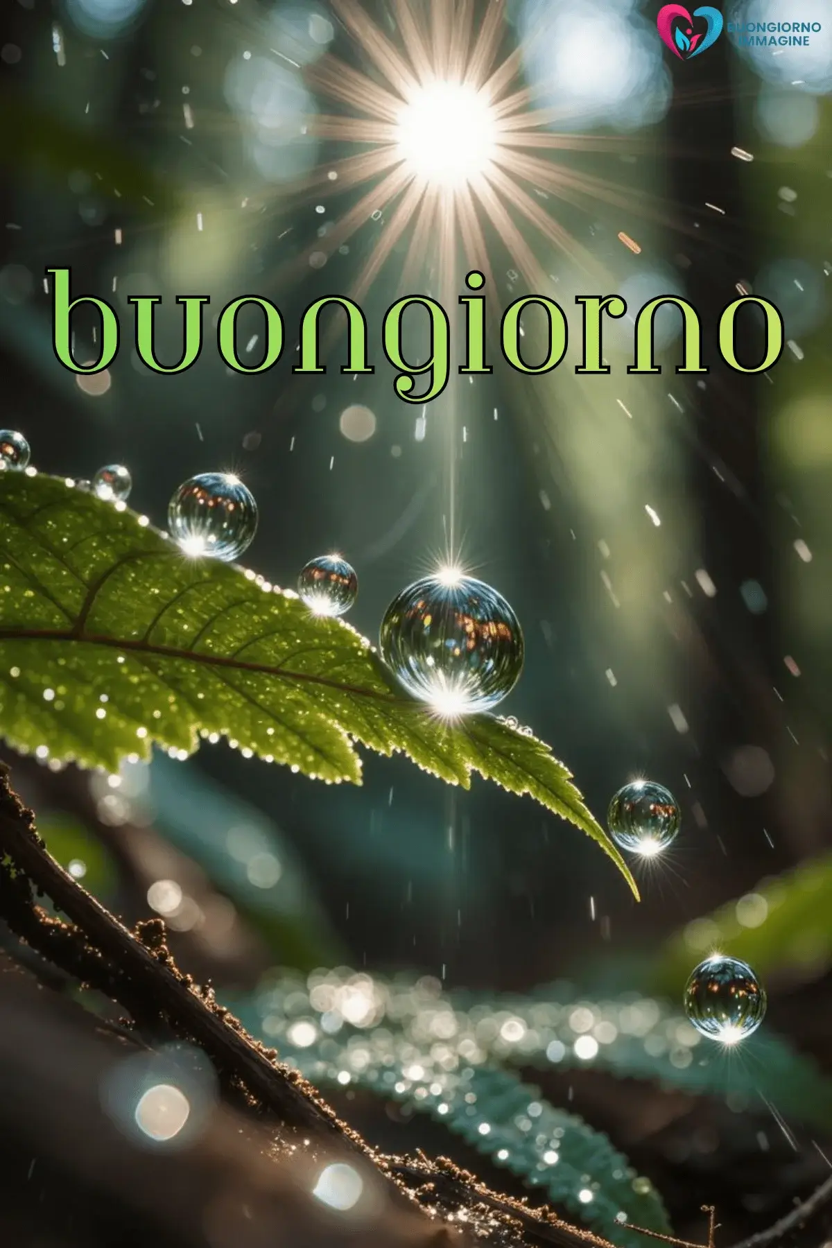 buongiorno pioggia con frasi di incoraggiamento