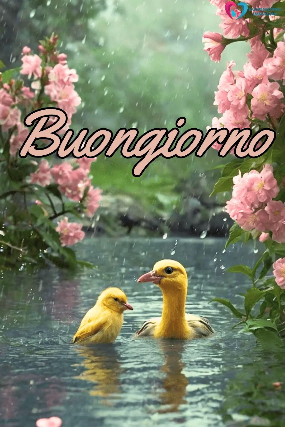 buongiorno pioggia con ispirazione e relax