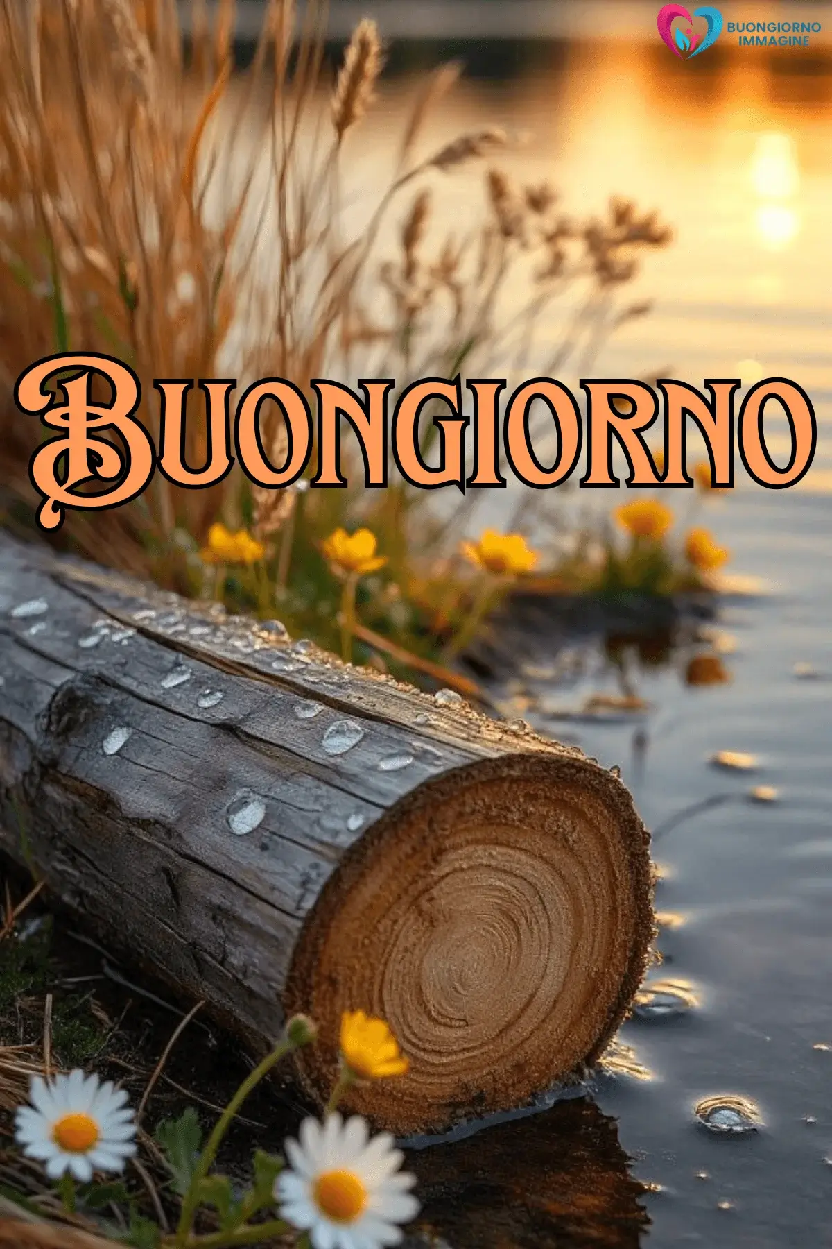 buongiorno pioggia con pensieri rilassanti