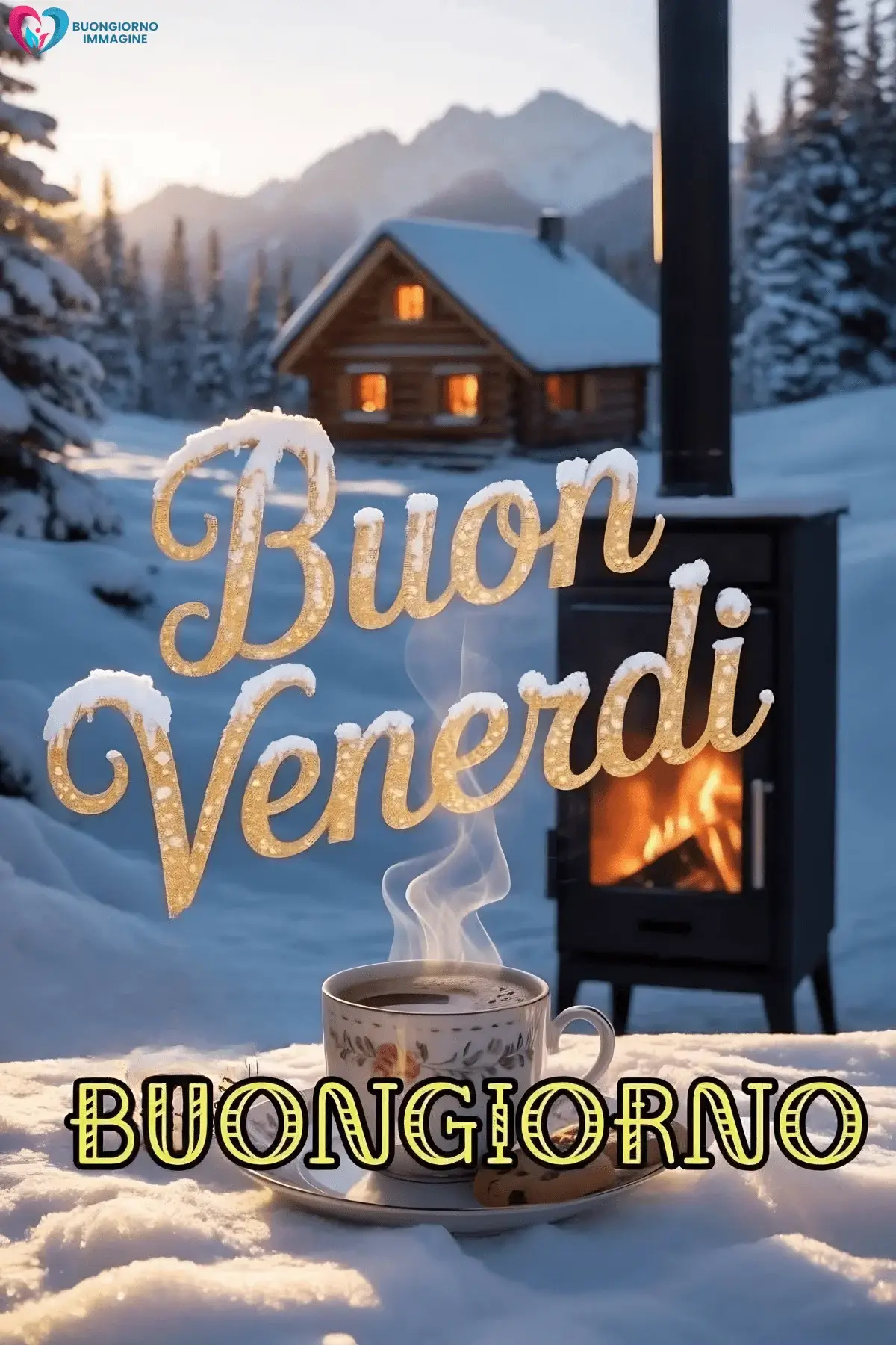 buongiorno venerdì immagini con cielo azzurro