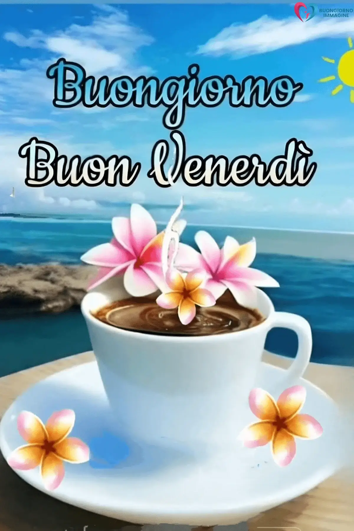 buongiorno venerdì immagini con colori soft