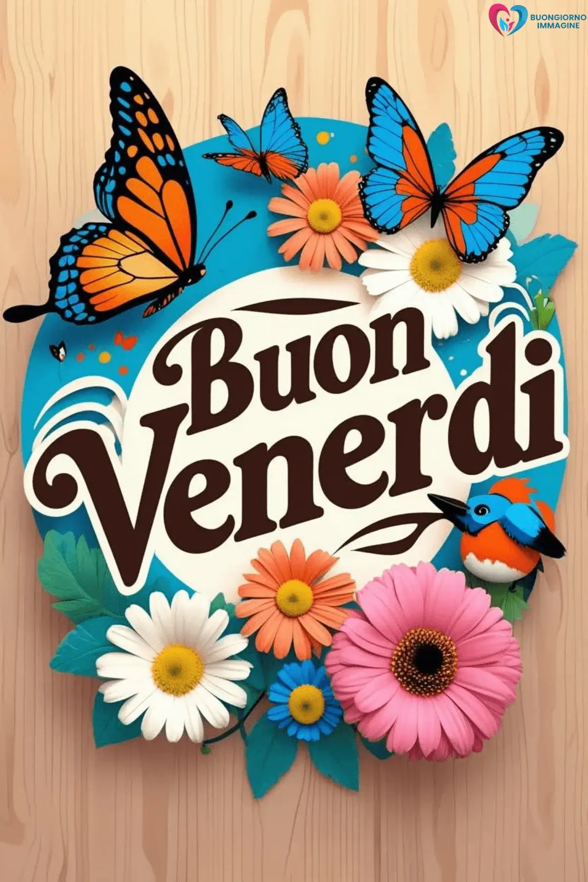 buongiorno venerdì immagini con design creativo