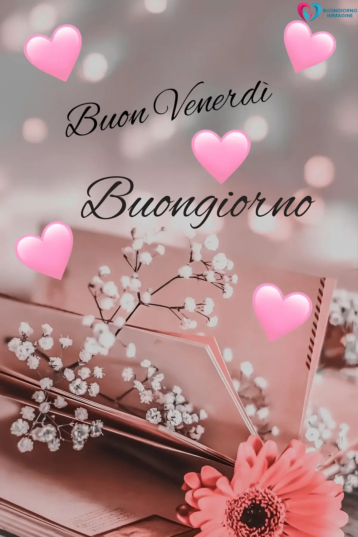 buongiorno venerdì immagini con design pulito