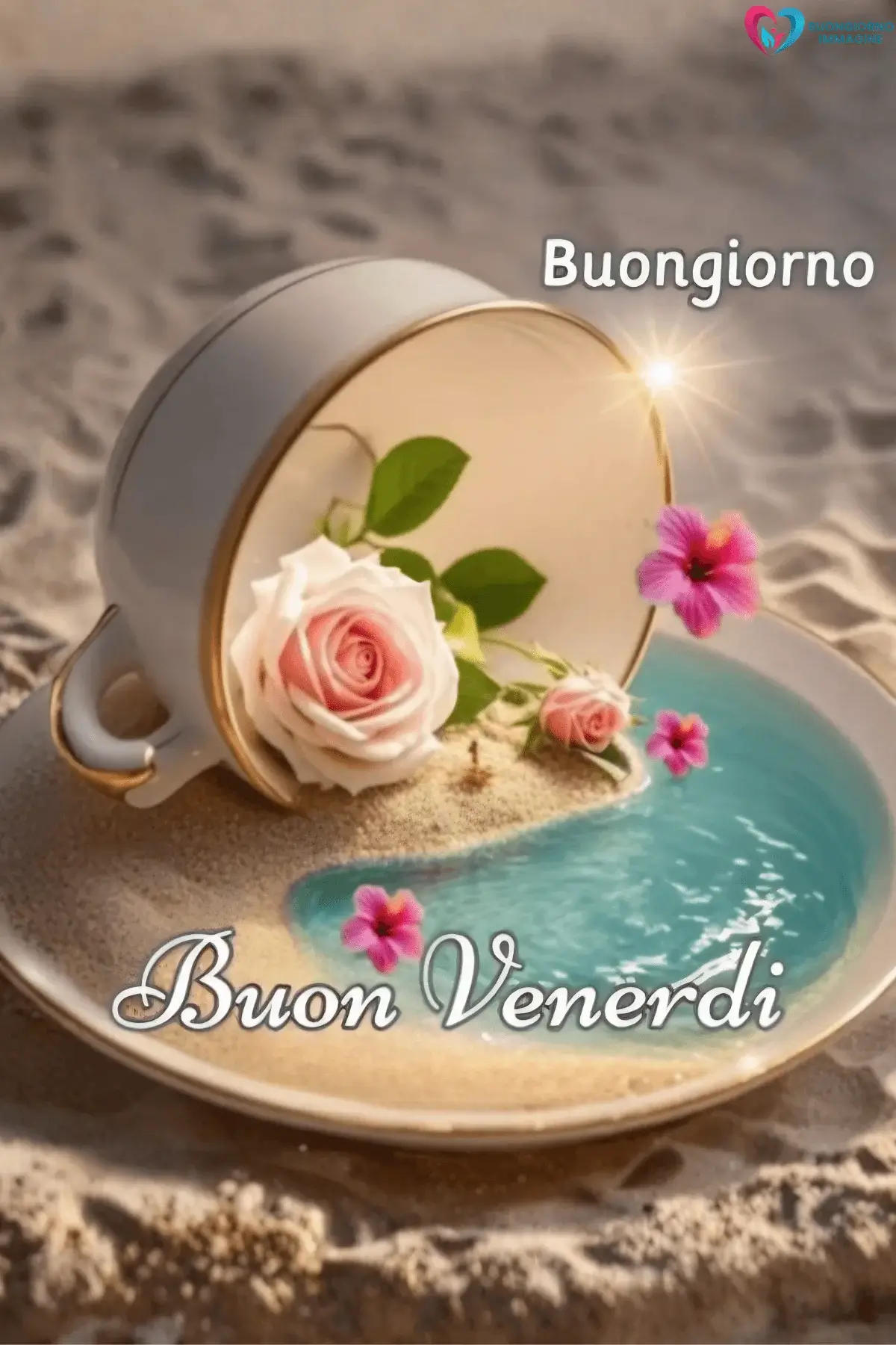 buongiorno venerdì immagini con luce serena