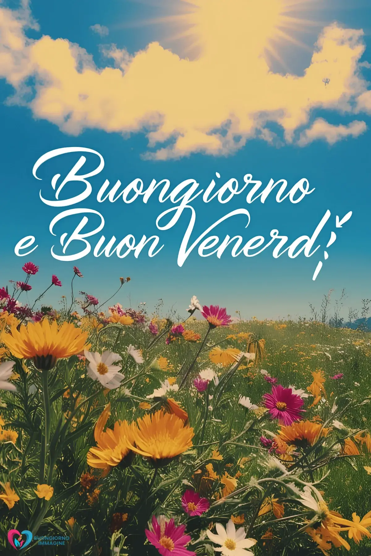 buongiorno venerdì immagini con scena luminosa