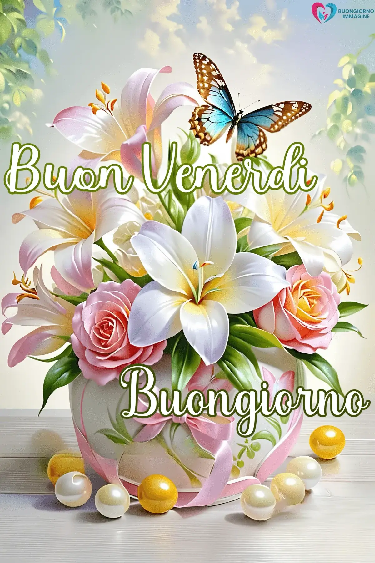 buongiorno venerdì immagini con vibe tranquilla