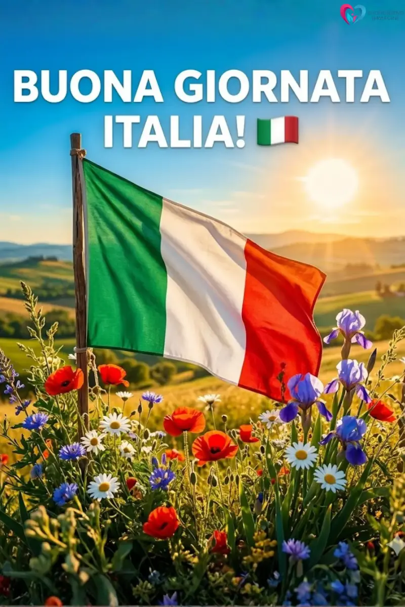 buona giornata gratis whatsapp con giardino fiorito e farfalle