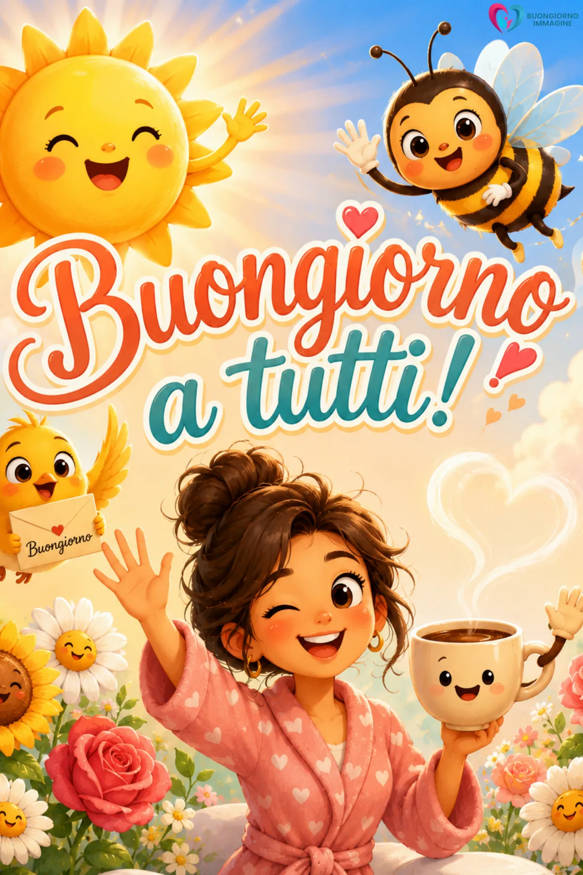 buon giorno immagini nuove con caffè e biscotti freschi