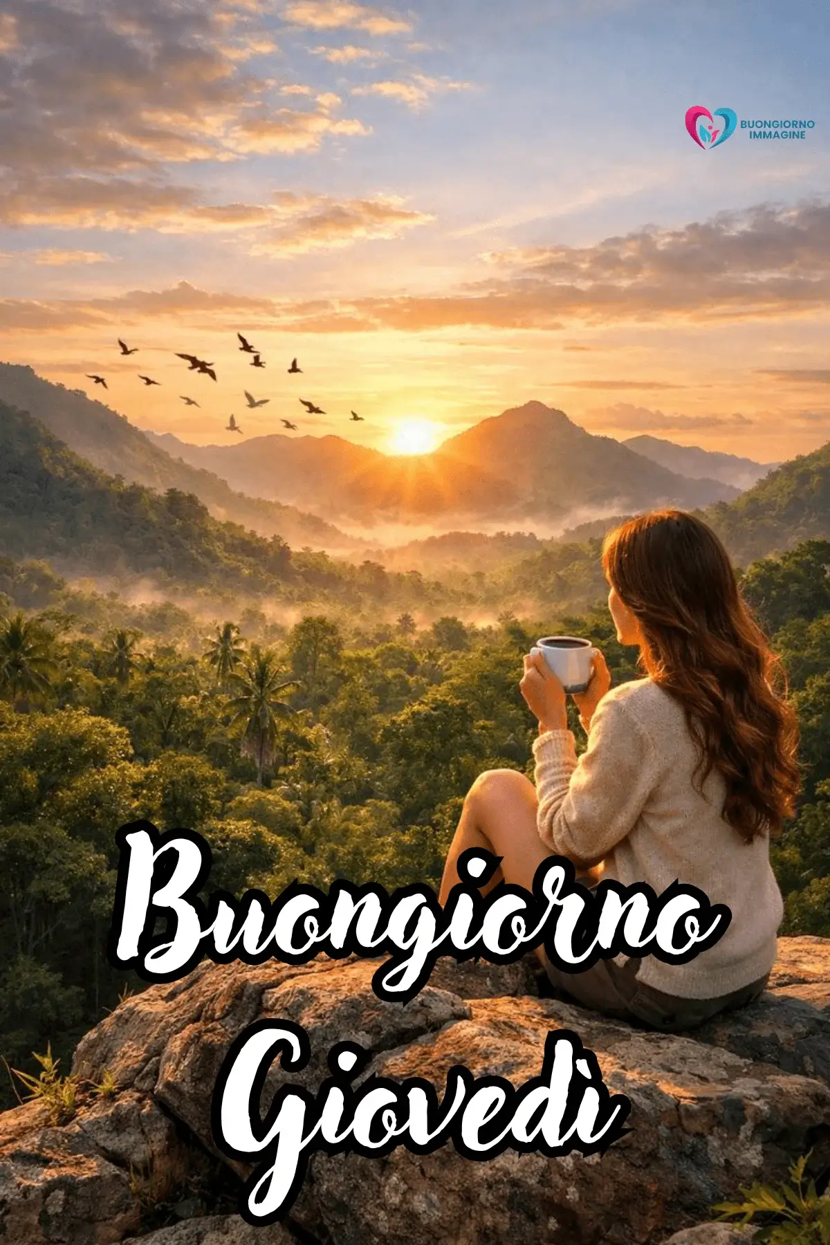 immagini buongiorno buon giovedì con sfondo naturale