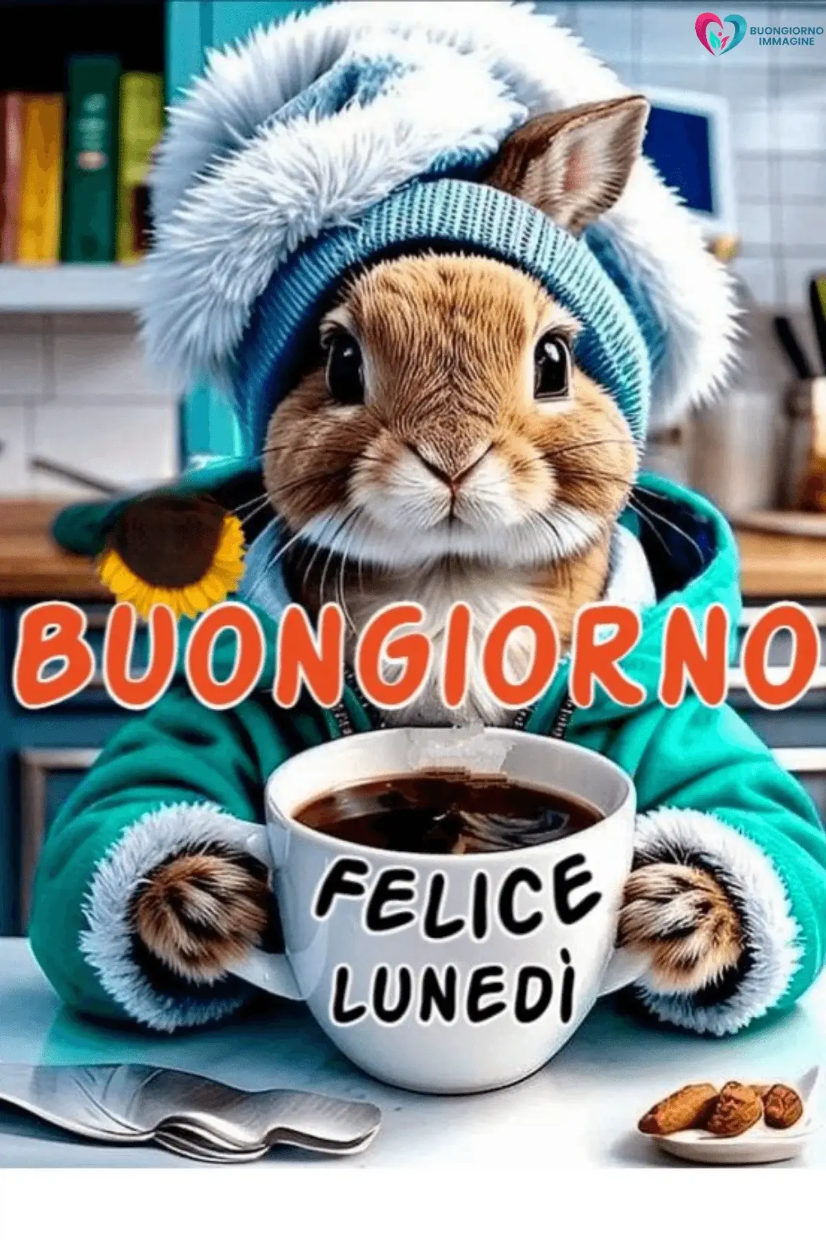 immagini buongiorno buon lunedì con fiori colorati freschi