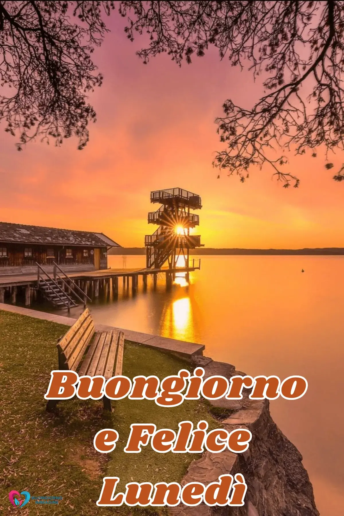 immagini buongiorno buon lunedì con scenario naturale