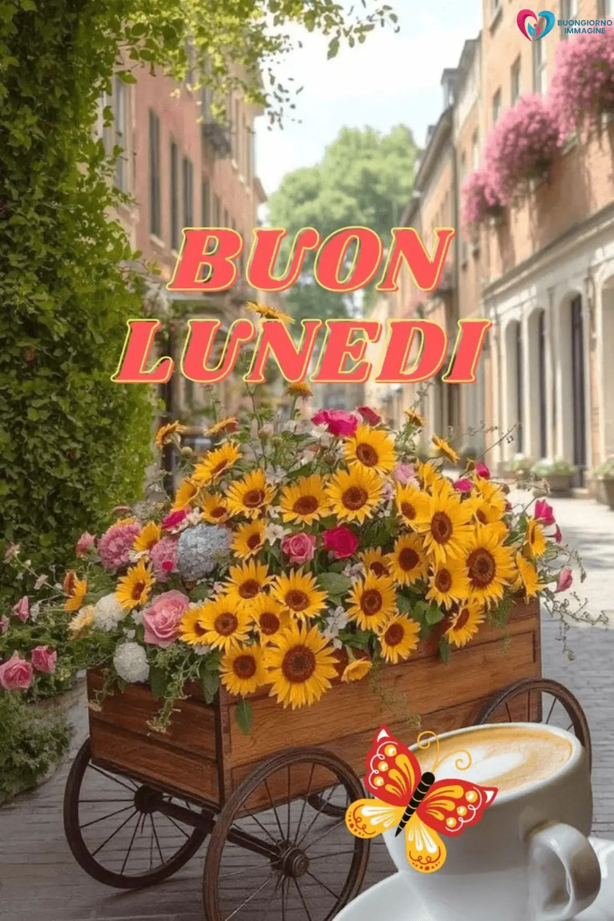 immagini buongiorno buon lunedì con sole luminoso