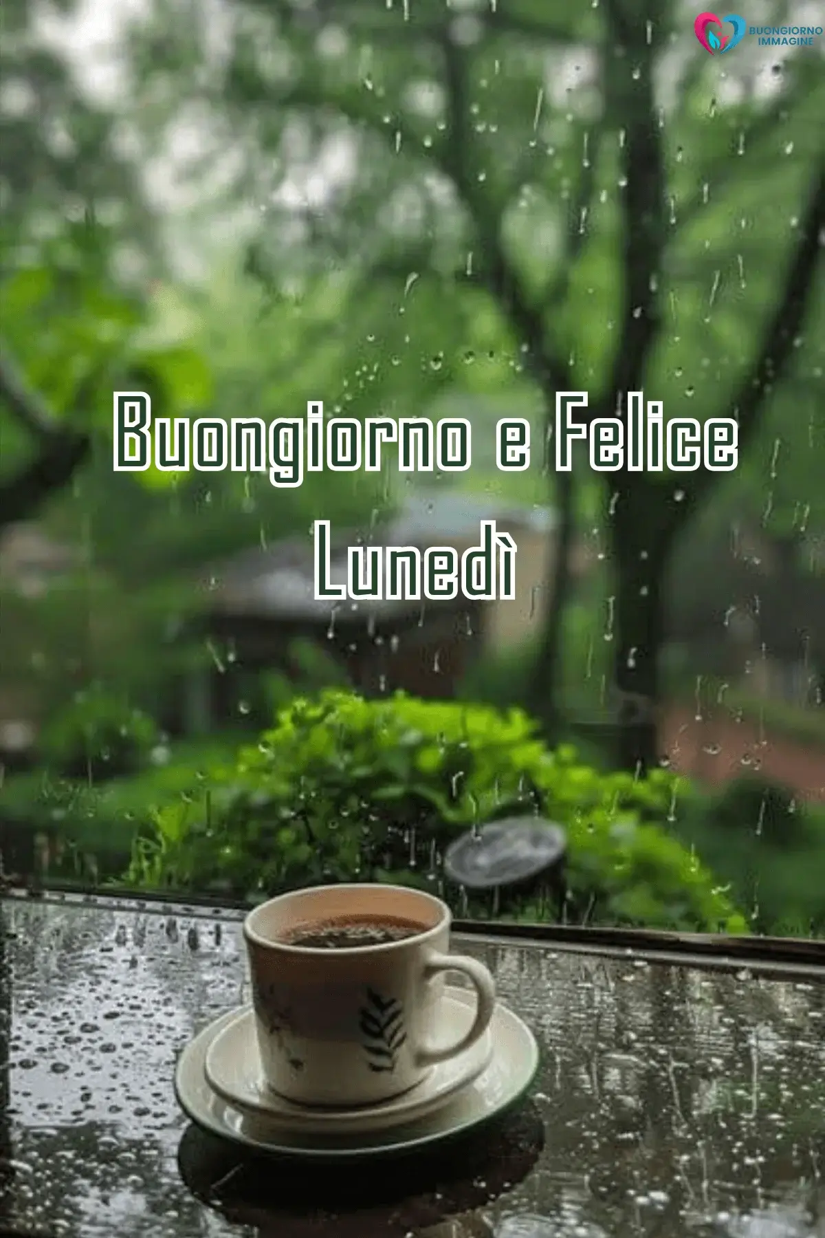 immagini buongiorno buon lunedì con tazza di cappuccino