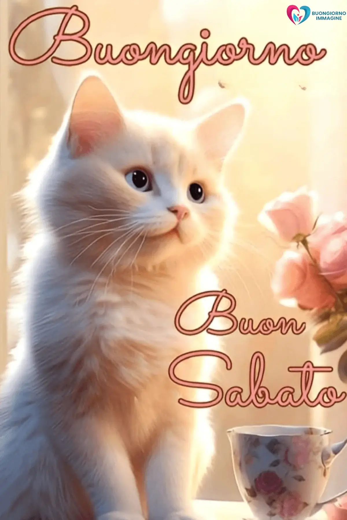immagini buongiorno buon sabato con design creativo