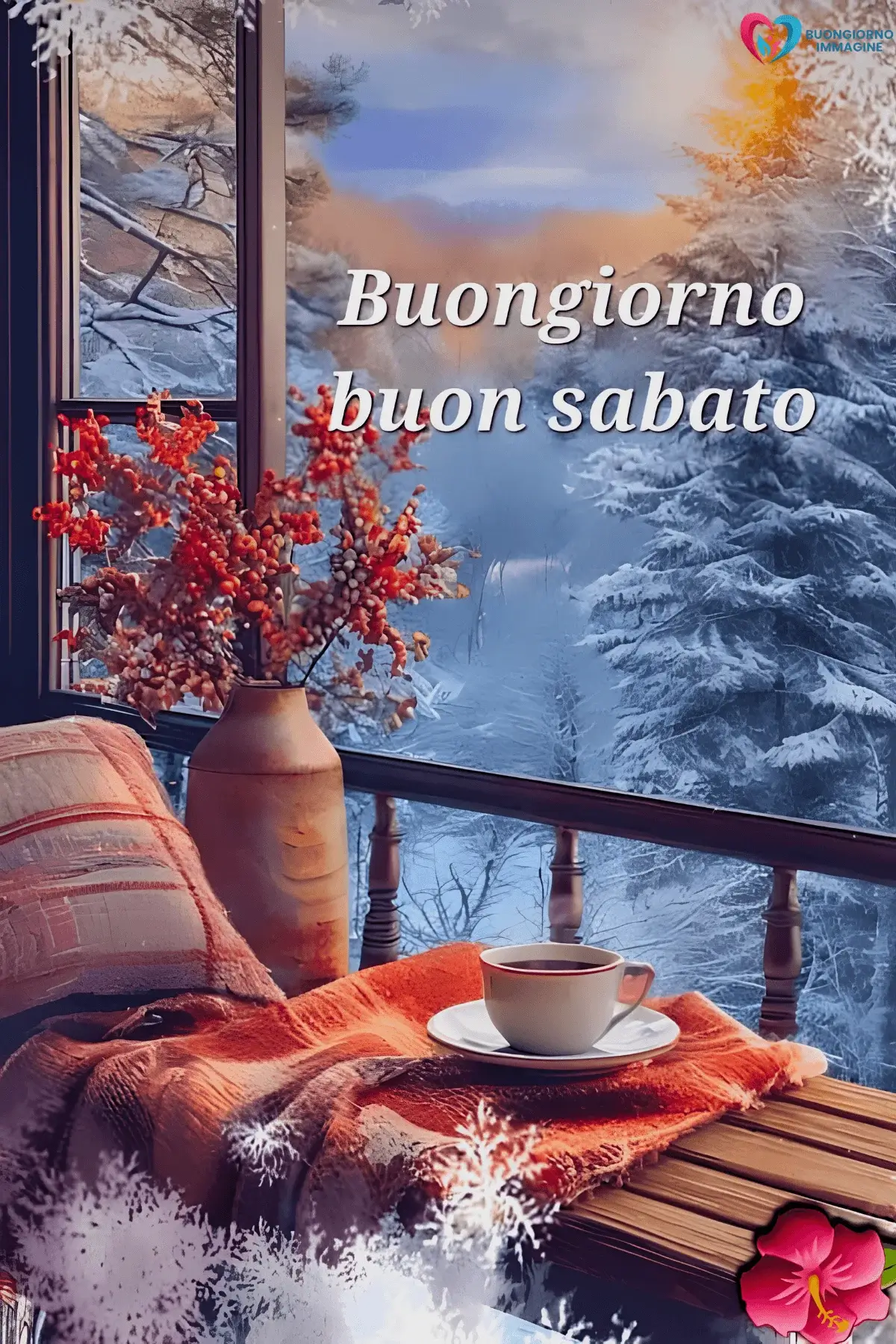 immagini buongiorno buon sabato con fiori primaverili