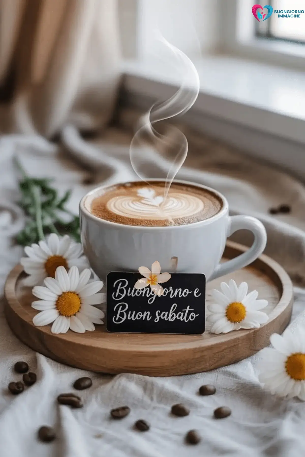 immagini buongiorno buon sabato con luce dorata mattina