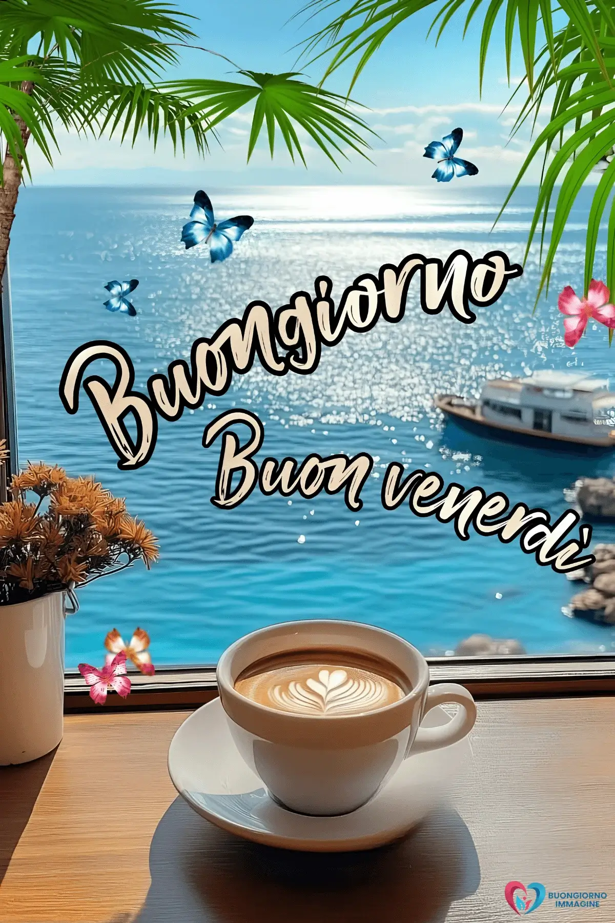 immagini buongiorno buon venerdì con luce naturale calda