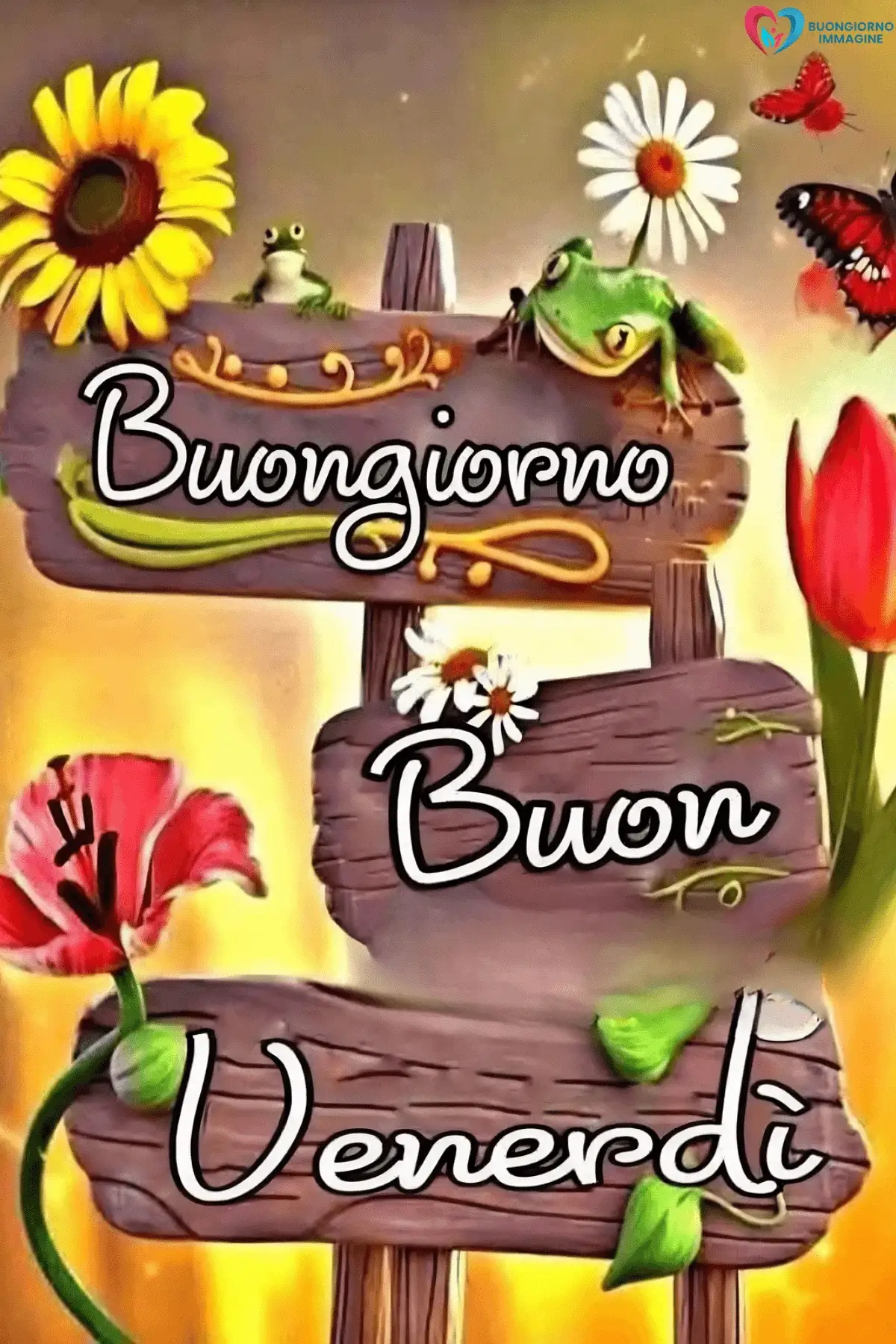 immagini buongiorno buon venerdì con sfondo naturale