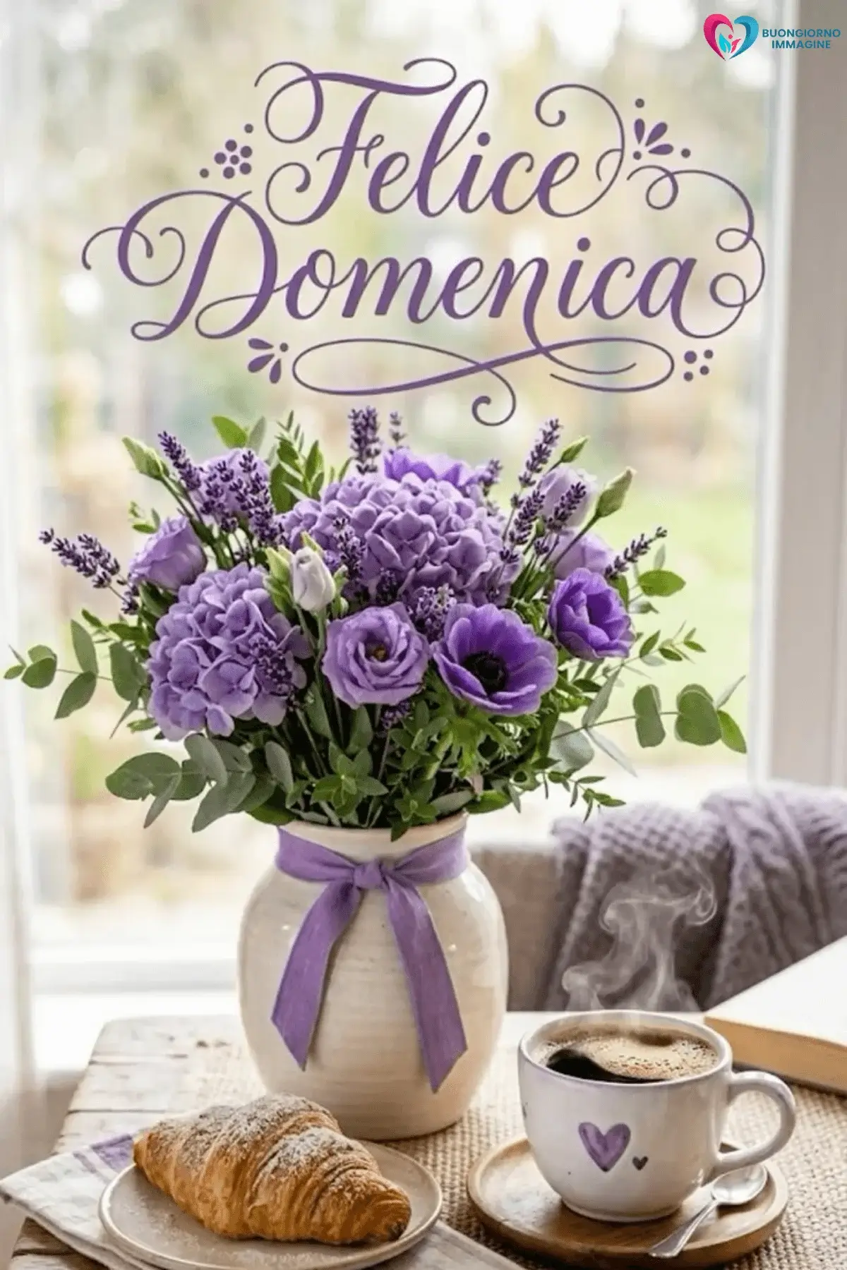 immagini buongiorno buona domenica con caffè caldo