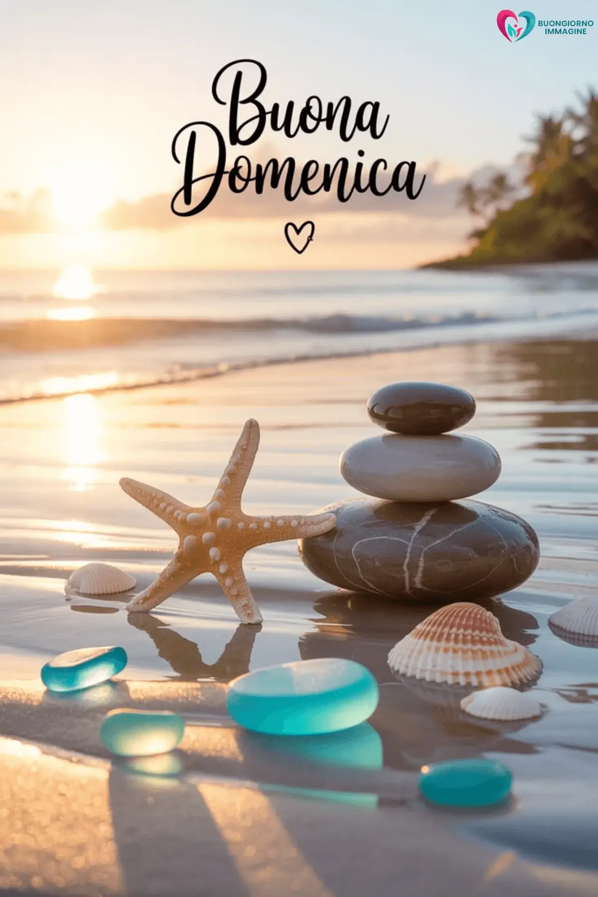 immagini buongiorno buona domenica con cuore e amore