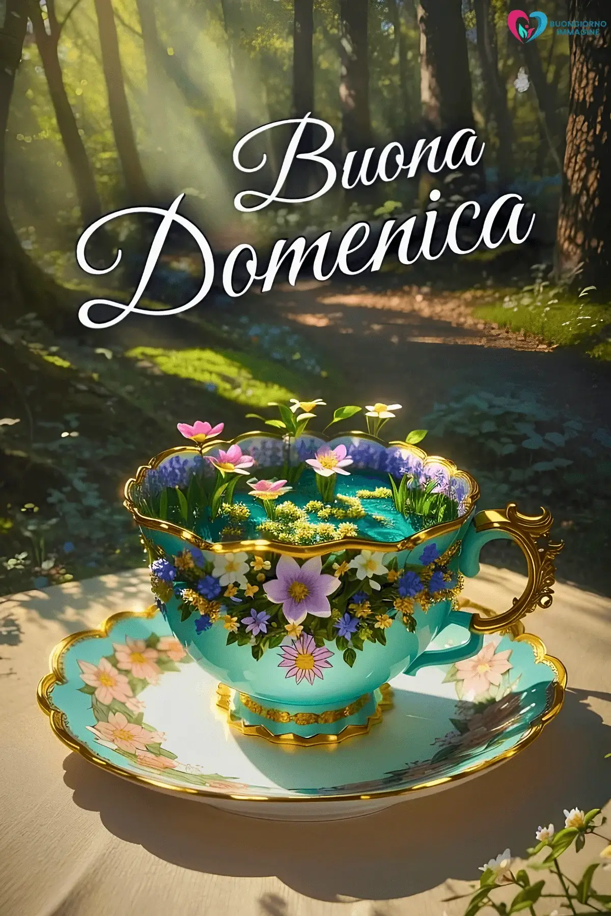 immagini buongiorno buona domenica con natura e fiori
