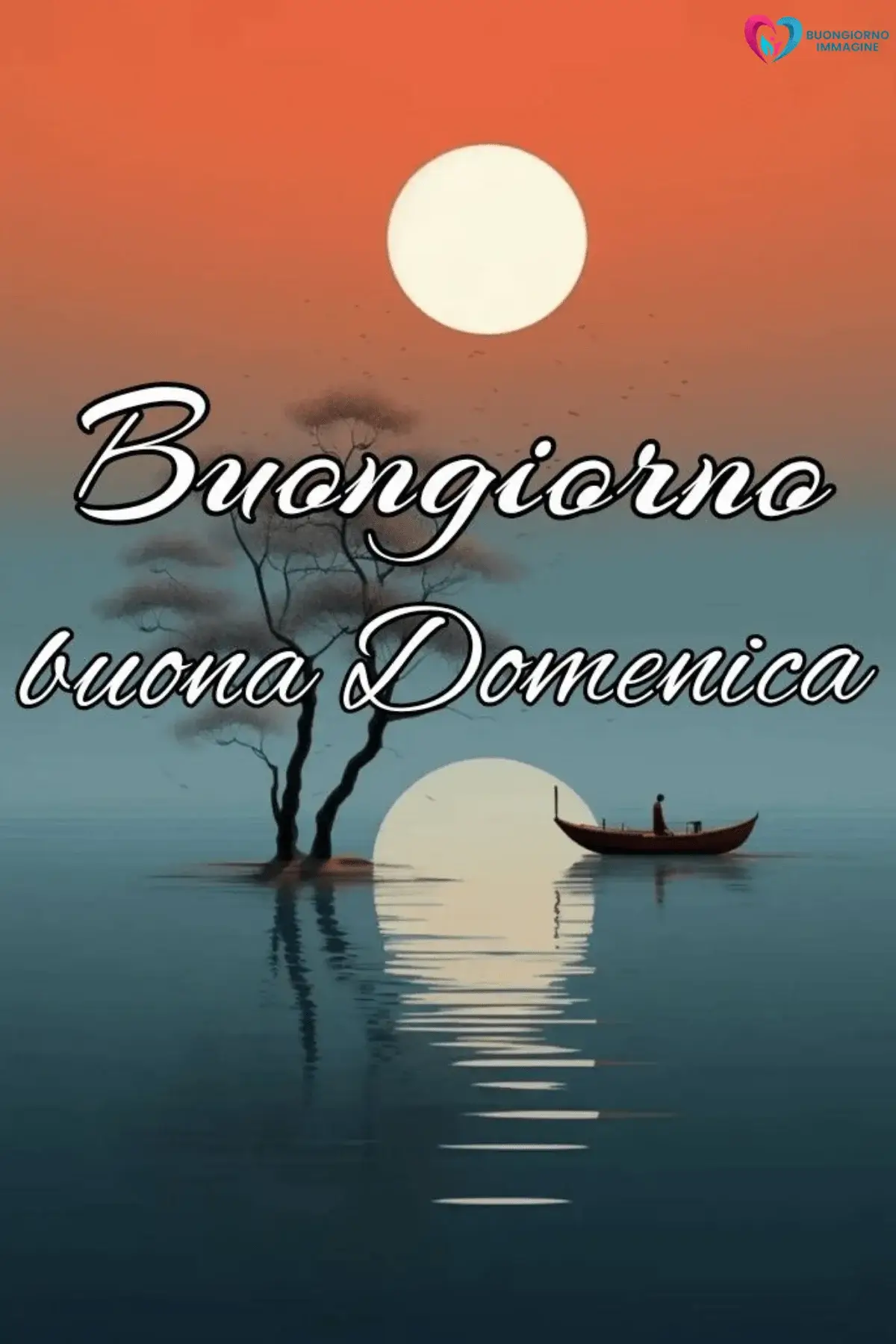 immagini buongiorno buona domenica con paesaggio tranquillo