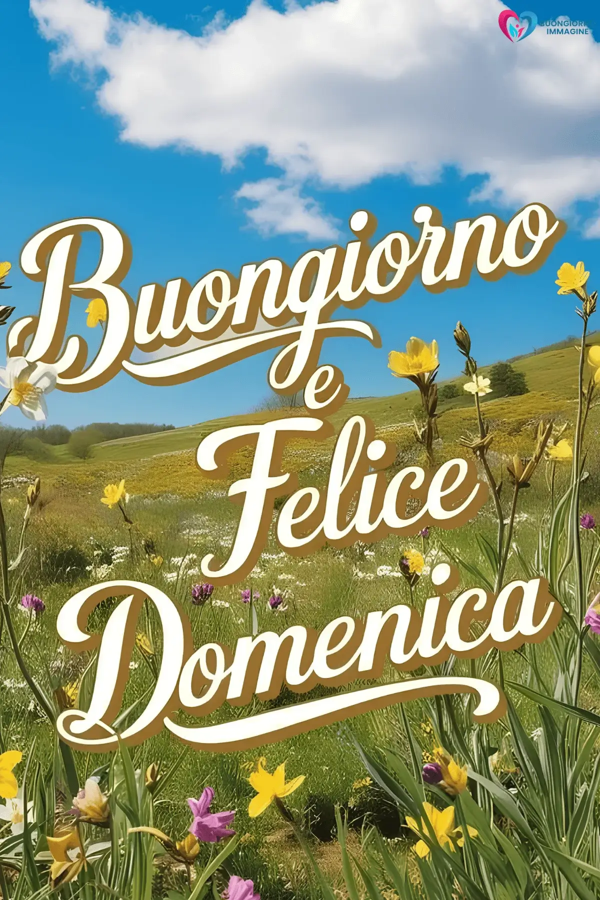 immagini buongiorno buona domenica con panorama montagna