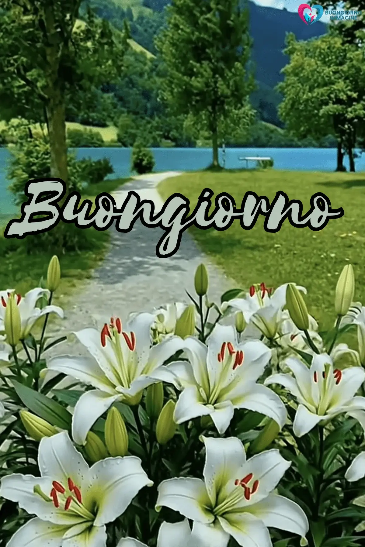 immagini buongiorno con fiori delicati italiani