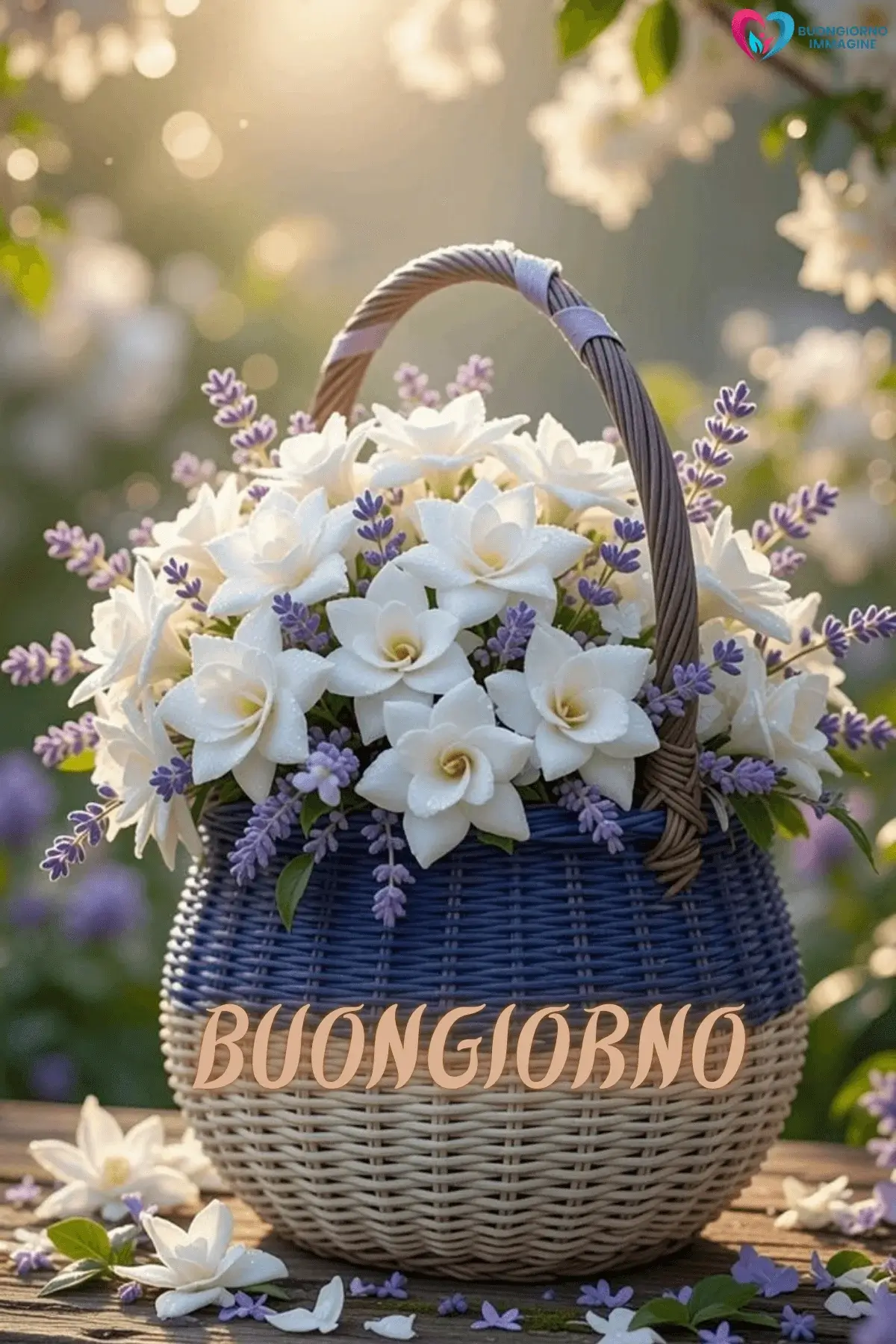 immagini buongiorno con lavanda rilassante