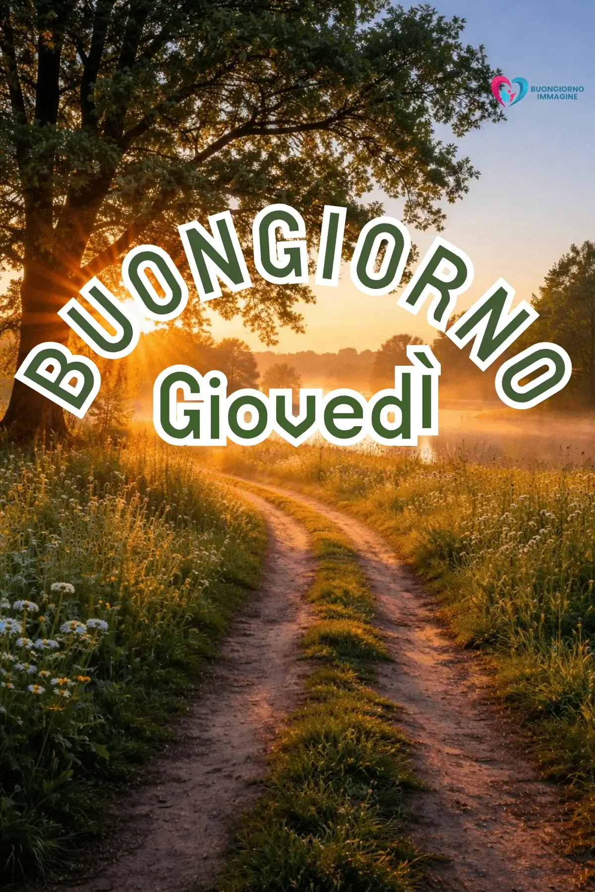 immagini buongiorno giovedì con luce del mattino serena