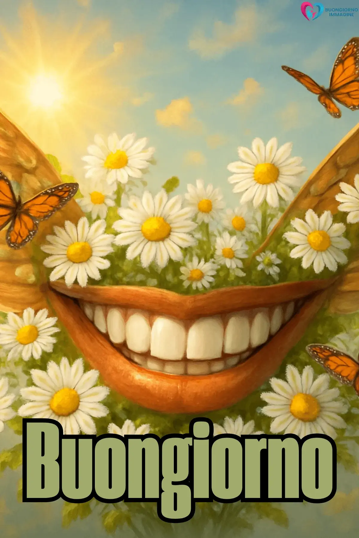immagini buongiorno le ali del sorriso con buongiorno amici