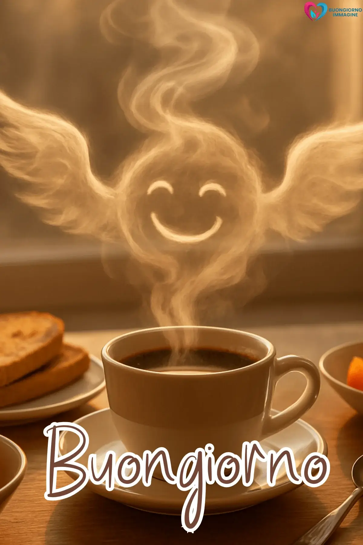 immagini buongiorno le ali del sorriso con fiori colorati