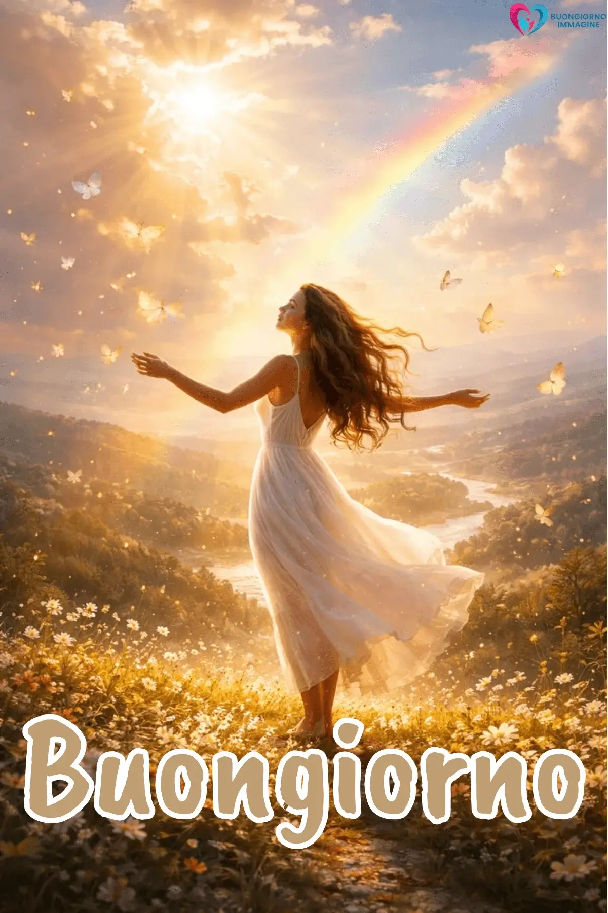 immagini buongiorno le ali del sorriso con natura rilassante