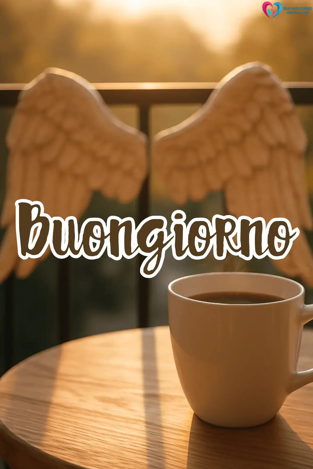 immagini buongiorno le ali del sorriso con natura verde